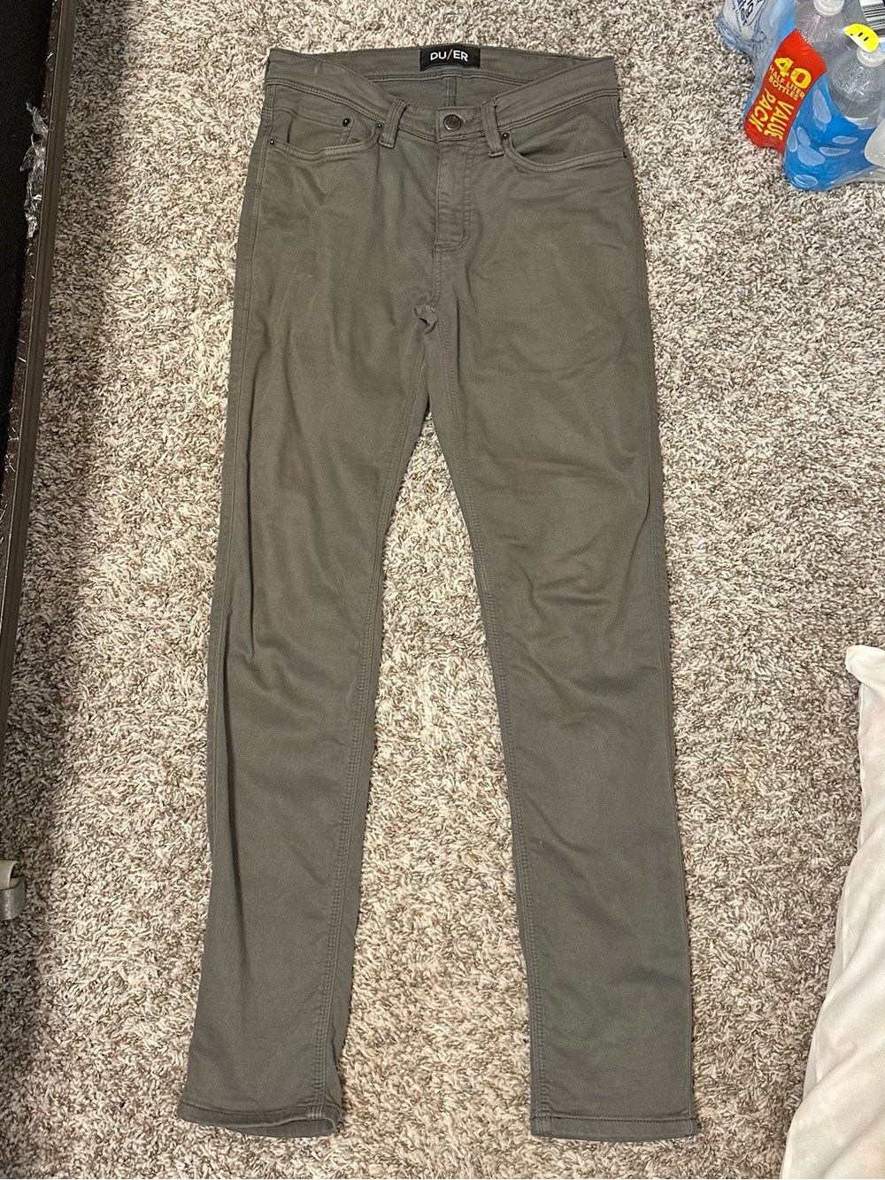 DU/ER Men's Skinny Jeans - Olive